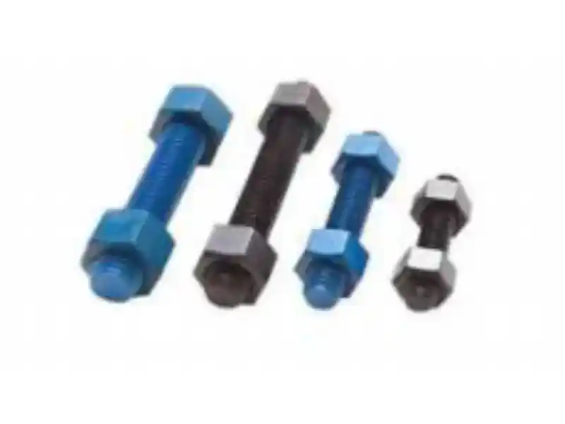 Шпилькові болти з PTFE покриттям і шестигранними гайками