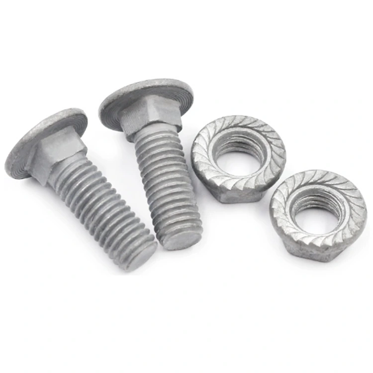 Болти з кареткою з різьбою